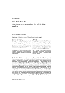 Fall und Struktur - Budrich Journals