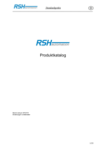 Produktkatalog - RSH