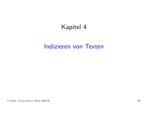 Kapitel 4 Indizieren von Texten