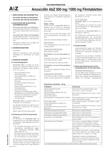 Amoxicillin AbZ 500 mg / 1000 mg Filmtabletten - AbZ