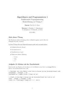 Algorithmen und Programmieren 1