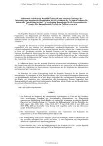 Abkommen zwischen der Republik Österreich, den Vereinten