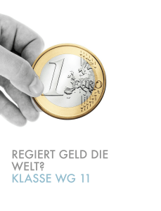 regiert geld die welt? klasse wg 11