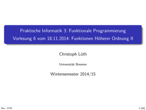 Praktische Informatik 3 (WS 2014/15) - informatik.uni