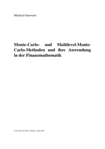 Monte-Carlo- und Multilevel-Monte- Carlo