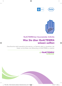 Was Sie über RoACTEMRA wissen sollten