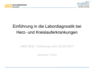 Einführung in die Labordiagnostik bei Herz