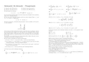 Mathematik 1 für Informatik — ¨Ubungsbeispiele - Informatik