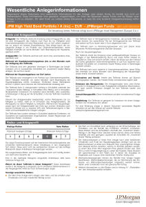 JPM High Yield Bond Portfolio IA (inc) – EUR