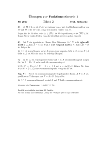 ¨Ubungen zur Funktionentheorie 1 Blatt 2