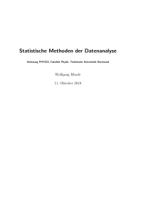 Statistische Methoden der Datenanalyse