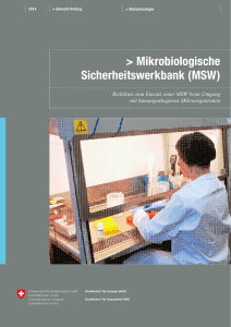 Mikrobiologische Sicherheitswerkbank (MSW)