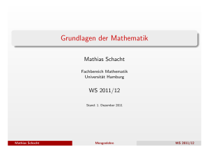 Grundlagen der Mathematik