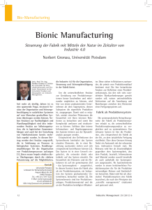 Bionic Manufacturing