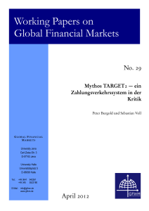 Working Papers on Global Financial Markets