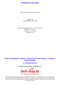 Molekulare Onkologie - ReadingSample - Beck-Shop