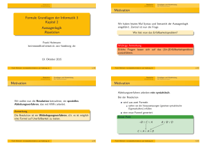 Formale Grundlagen der Informatik 3 Kapitel 2 0.2cm