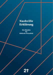 Nashville Erklärung - The Council on Biblical Manhood and