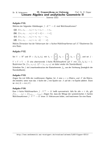 Lineare Algebra und analytische Geometrie II
