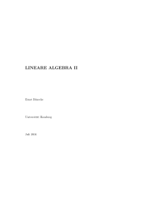 lineare algebra ii - Universität Hamburg