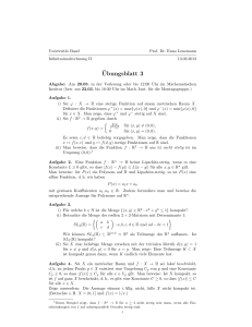 Ubungsblatt 3 - Mathematisches Institut