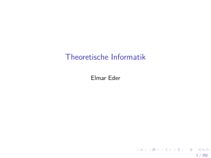 Theoretische Informatik