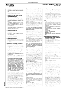 Oxycodon HCl Aristo akut 5 mg Filmtabletten