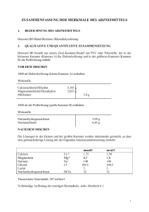 Hemosol B0 Hämofiltrations-/Hämodialyselösung