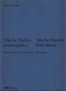 Atlas for Objective Prism Spectra - Bonner Spectral Atlas