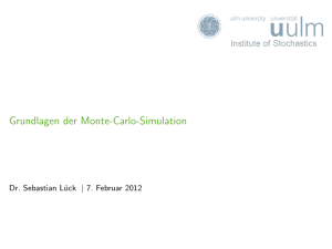 Grundlagen der Monte-Carlo-Simulation