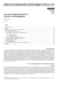 Die neue ÖVGW-Richtlinie W 72 „Schutz