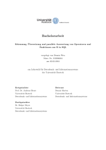 Bachelorarbeit