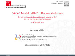 64-040- Modul InfB-RS: Rechnerstrukturen - TAMS