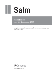 Jahresbericht zum 30. September 2016 - salm