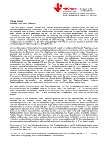 Glaukom, 2000 - vitOrgan Arzneimittel GmbH
