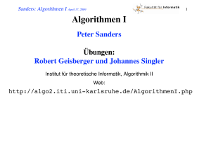 Algorithmen I