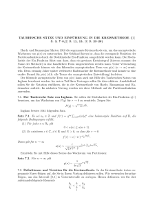 Taubersche Sätze und Einführung in die Kreismethode