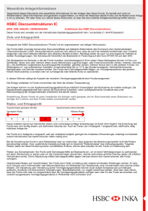 HSBC Discountstrukturen IC - HSBC-Inka