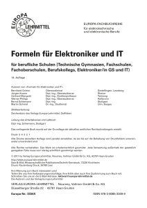 Formeln für Elektroniker und IT