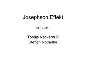 Josephson Effekt