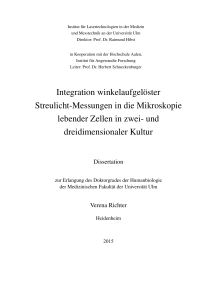 Integration winkelaufgelöster Streulicht-Messungen in die