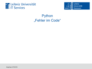 Python - Programmierung