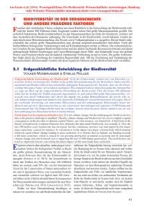 2 BIODIVERSITÄT IN DER ERDGESCHICHTE UND ANDERE