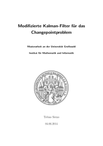 Modifizierte Kalman-Filter für das Changepointproblem