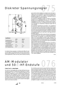 Diskreter Spannungsregler AM-Modulator