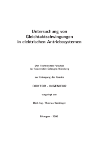 Untersuchung von Gleichtaktschwingungen in