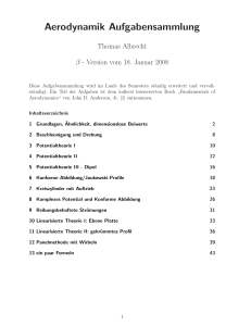 Aerodynamik Aufgabensammlung