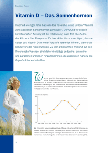 Vitamin D – Das Sonnenhormon