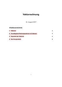 Vektorrechnung