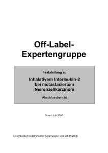Off-Label- Expertengruppe